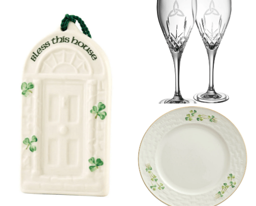 Irish Gifts from Belleek Pottery cover photo collage