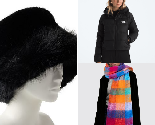 Winter fashion cover photo collage