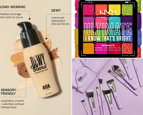 Affordable makeup cover photo collage