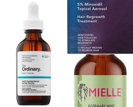 HAIR GROWTH products ☘️ cover photo collage