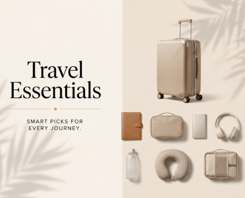 🧳 Travel Essentials for a Stress-Free Trip cover photo collage