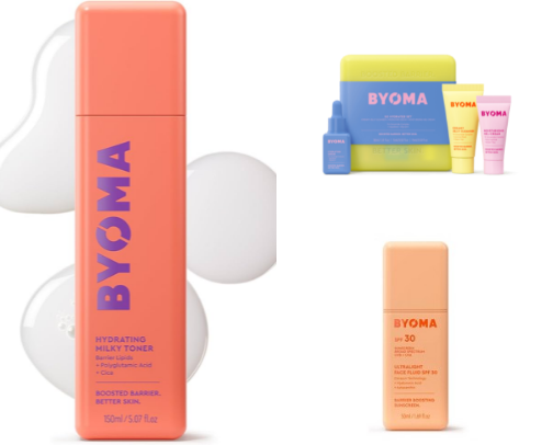 Byoma 
Teen/Tween Skin Care cover photo collage