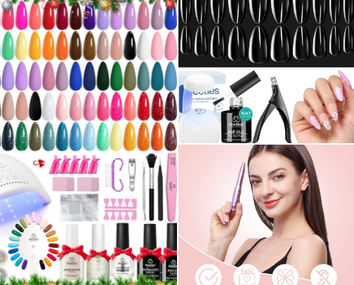DIY Gel Nail Extensions cover photo collage