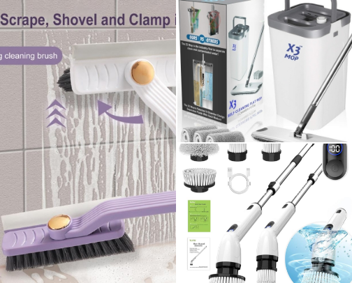 cleaning equipment cover photo collage