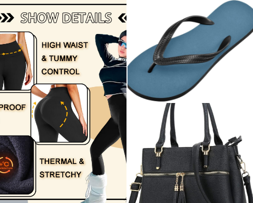 Clothing and accessories cover photo collage