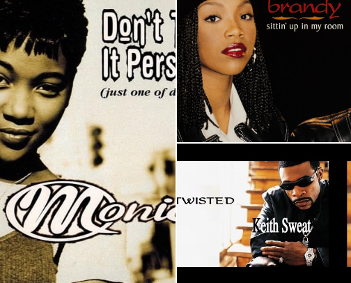 Growing Up Millennial, 90’s R&B Edition cover photo collage