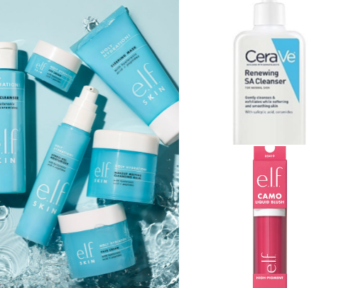 Makeup + skincare cover photo collage