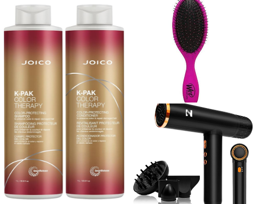 Hair Must haves cover photo collage