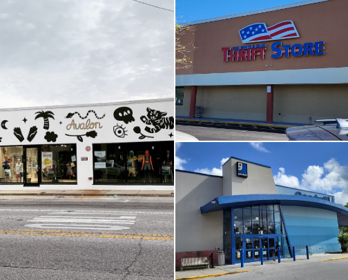 Thrift stores in Tampa and surrounding area cover photo collage