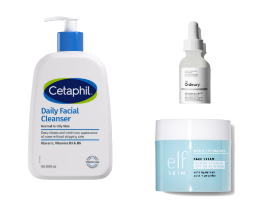 Skin care cover photo collage