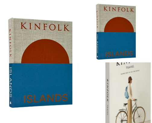 Save & Read - Kinfolk Islands (Kinfolk Adventures) and Slow Travel Coffee Table Reads cover photo collage