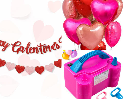 Galentine's Day - All the items I used for my annual Galentine's Favorite Thing Party cover photo collage