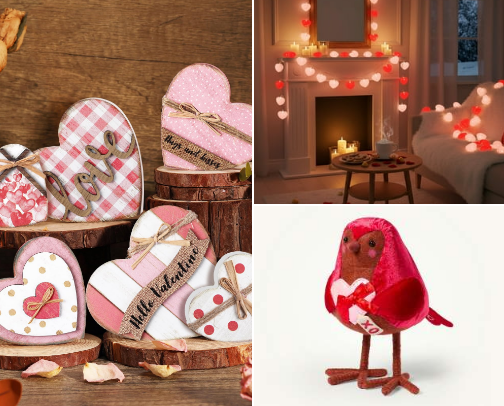 Valentine’s Day Decor cover photo collage