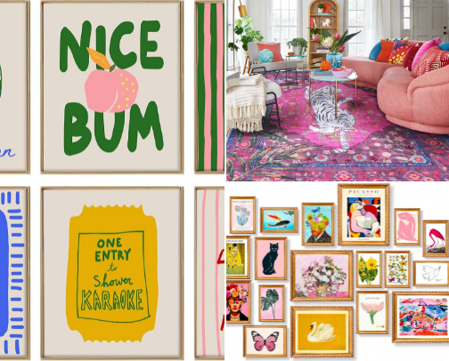 Maximalist home decor cover photo collage