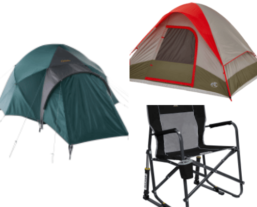Camping cover photo collage