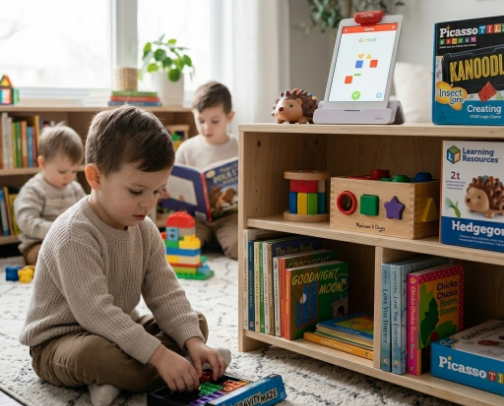 The Ultimate Child Development Guide: Top-Rated Books & STEM Toys cover photo collage