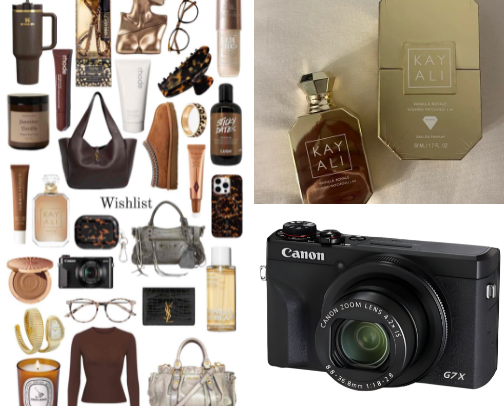 It's TIMEEEE christmas wishlist 🎄☃️ cover photo collage