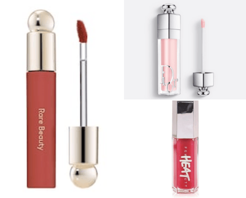lipgloss and oil cover photo collage