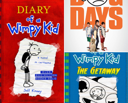 My favorite Diary Of A Whimpy Kid Books cover photo collage