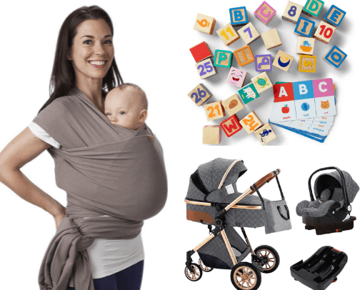Baby Items/Accessories cover photo collage