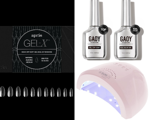 How to start doing Gel X nails at home! cover photo collage