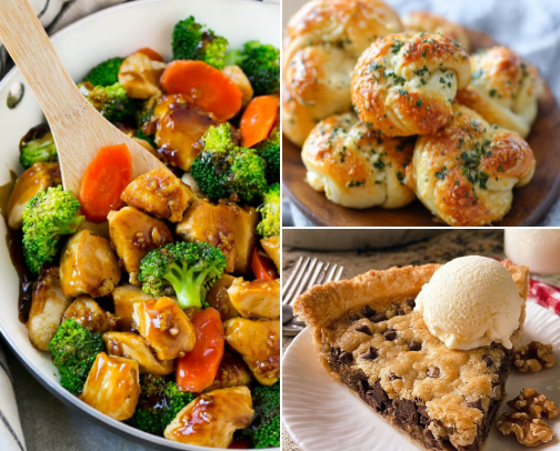 Favorite Family Recipes: Breakfast, Dinner, Sides & Desserts cover photo collage