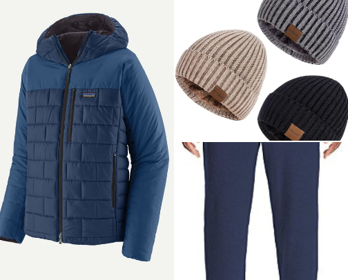 Men’s Winter Gear for snowboarding and outdoor activities. cover photo collage