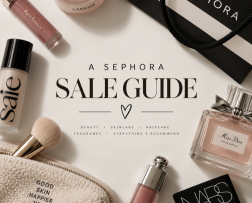 a sephora sale guide cover photo collage