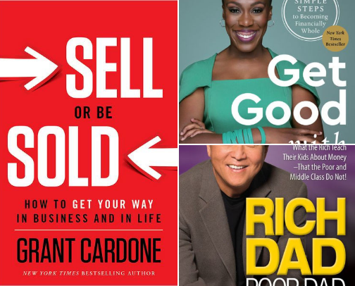 Books recommended  by Millionaires and Top Gurus cover photo collage