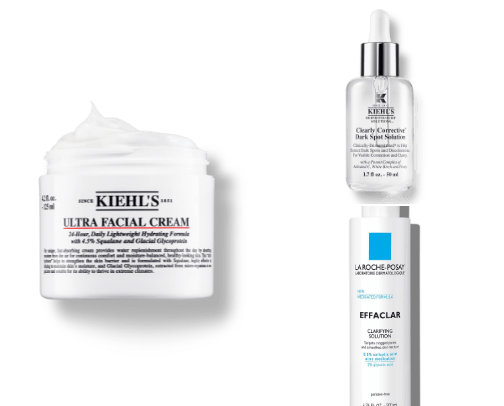 Skin care cover photo collage