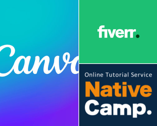 Websites/apps cover photo collage