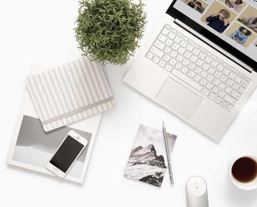 Marketing tools, subscriptions and support cover photo collage