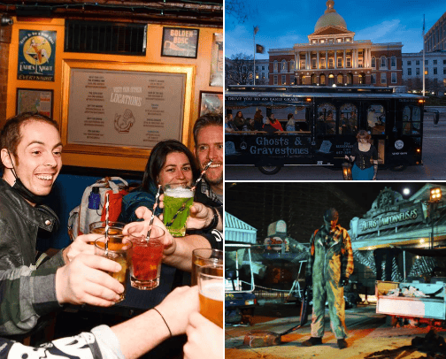 Boston Fall and Halloween cover photo collage