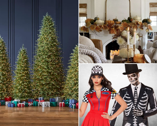 Holiday decorations cover photo collage