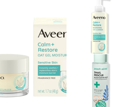 Sensitive skin care cover photo collage