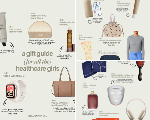 Healthcare Girl Gift Guide cover photo collage