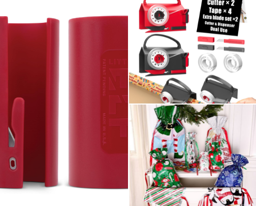 Gift wrapping tools that save you a LOT of time cover photo collage