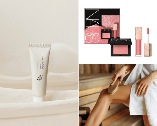 Beauty Go-To's and Must haves : Skincare, hair, makeup and everyday favourites cover photo collage