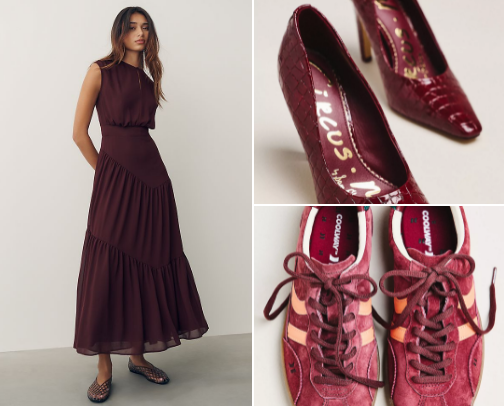 Burgundy Finds for Fall cover photo collage