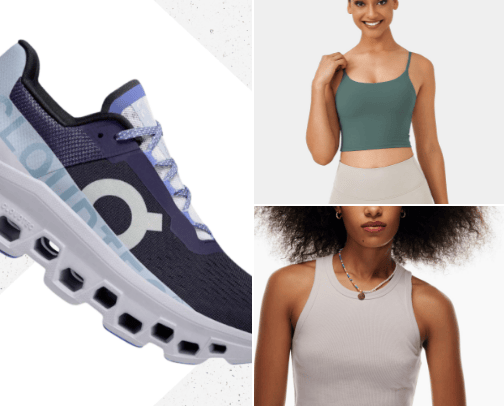 Athletic apparel cover photo collage