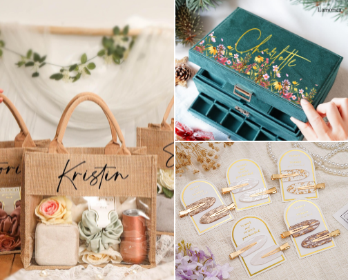 Bridesmaid goodies the girls will actually love!! cover photo collage