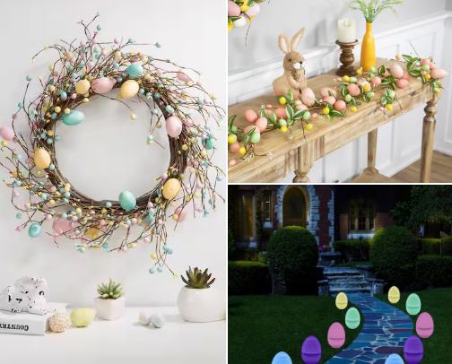 Easter Decor And Where To Find It cover photo collage