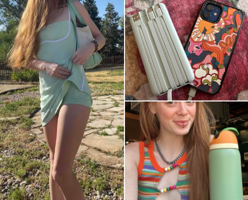 Redhead fashion aesthetics 👩🏻‍🦰👜 cover photo collage