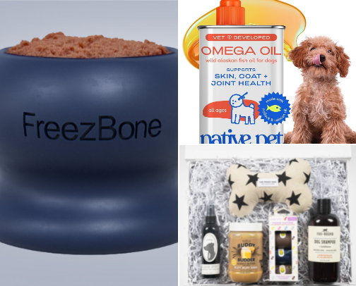 Pet products cover photo collage