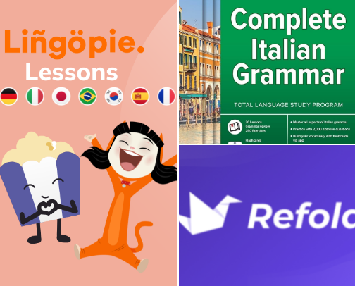 Italian Language Resources cover photo collage