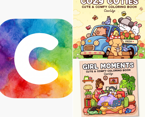 Coloring cover photo collage
