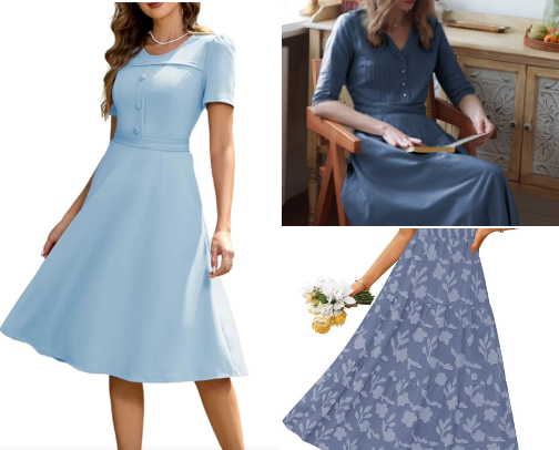 Beautiful in blue 🩵 cover photo collage