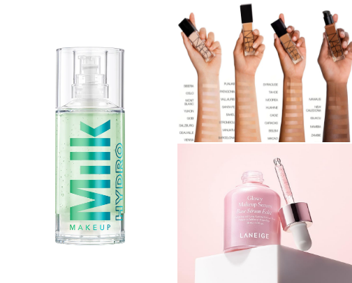 Full glam look with trusted products ✨ cover photo collage