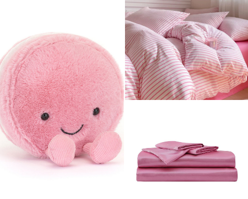 Let me be your interior designer- Pink bedroom edition cover photo collage