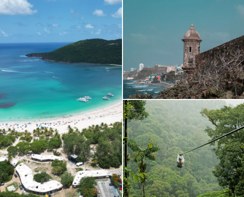 Spots to see in Puerto Rico cover photo collage